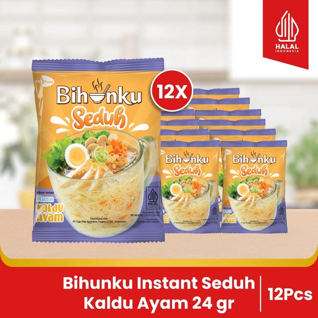 

Paket Bundling - Bihunku Instan - Seduh Kaldu Ayam - 24gr - 12pcs