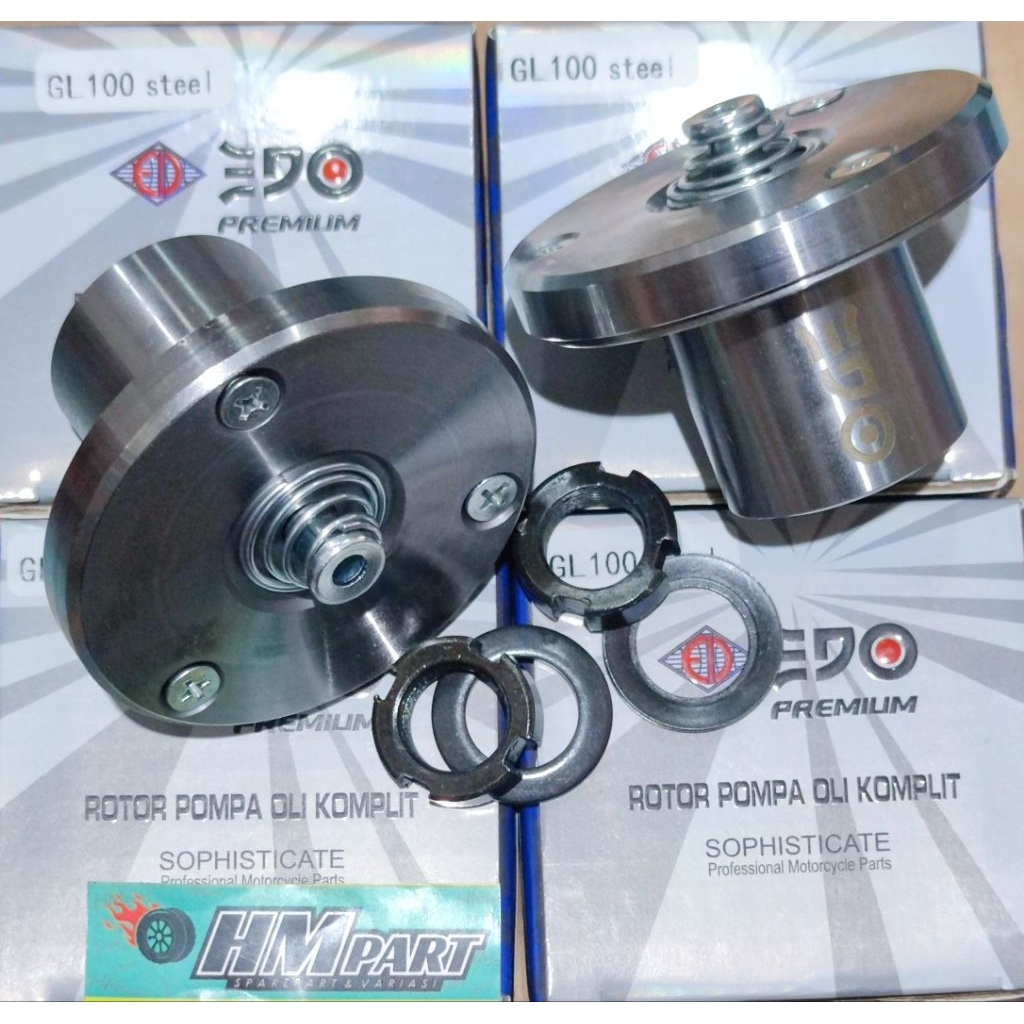 Rotor pompa oli besi balancer kruk as megapro tiger EDO
