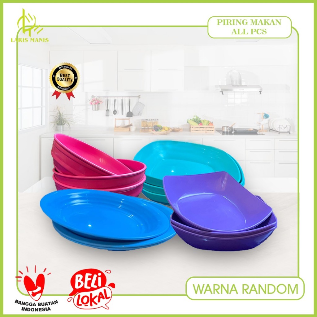 Piring Plastik / Mangkok Plastik / Piring Sambal Plastik / Piring Snack Plastik Dengan Pilihan Warna