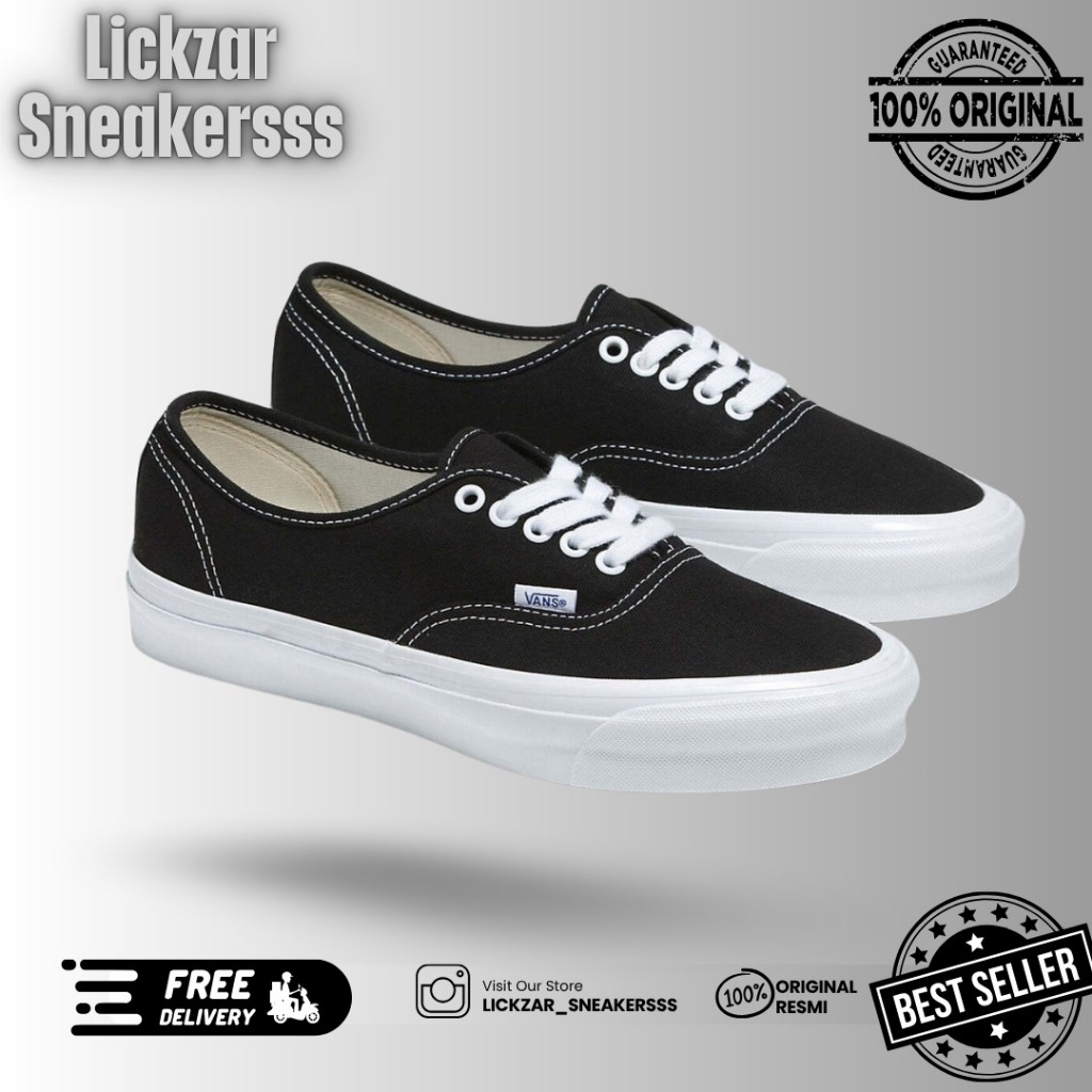Vans Authentic OG Black & White Original Resmi Navya