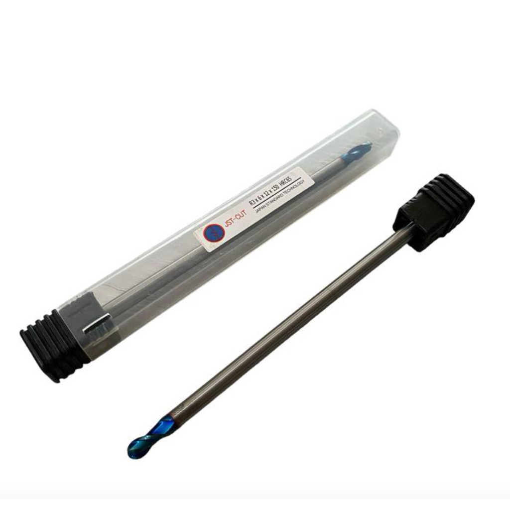 Ballnose 6 mm HRC65 2Flute HRC65 Long 150 | Ballnose Carbide R3x12x150 2Flute HRC65 Original Made in