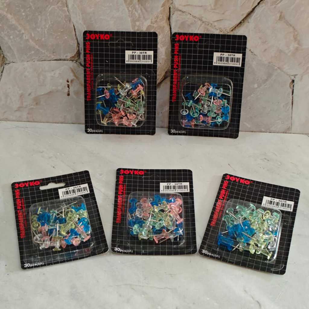 

SATU PAD ( 30 BIJI ) Push Pin Joyko PP-30 Jarum Tekan Joyko