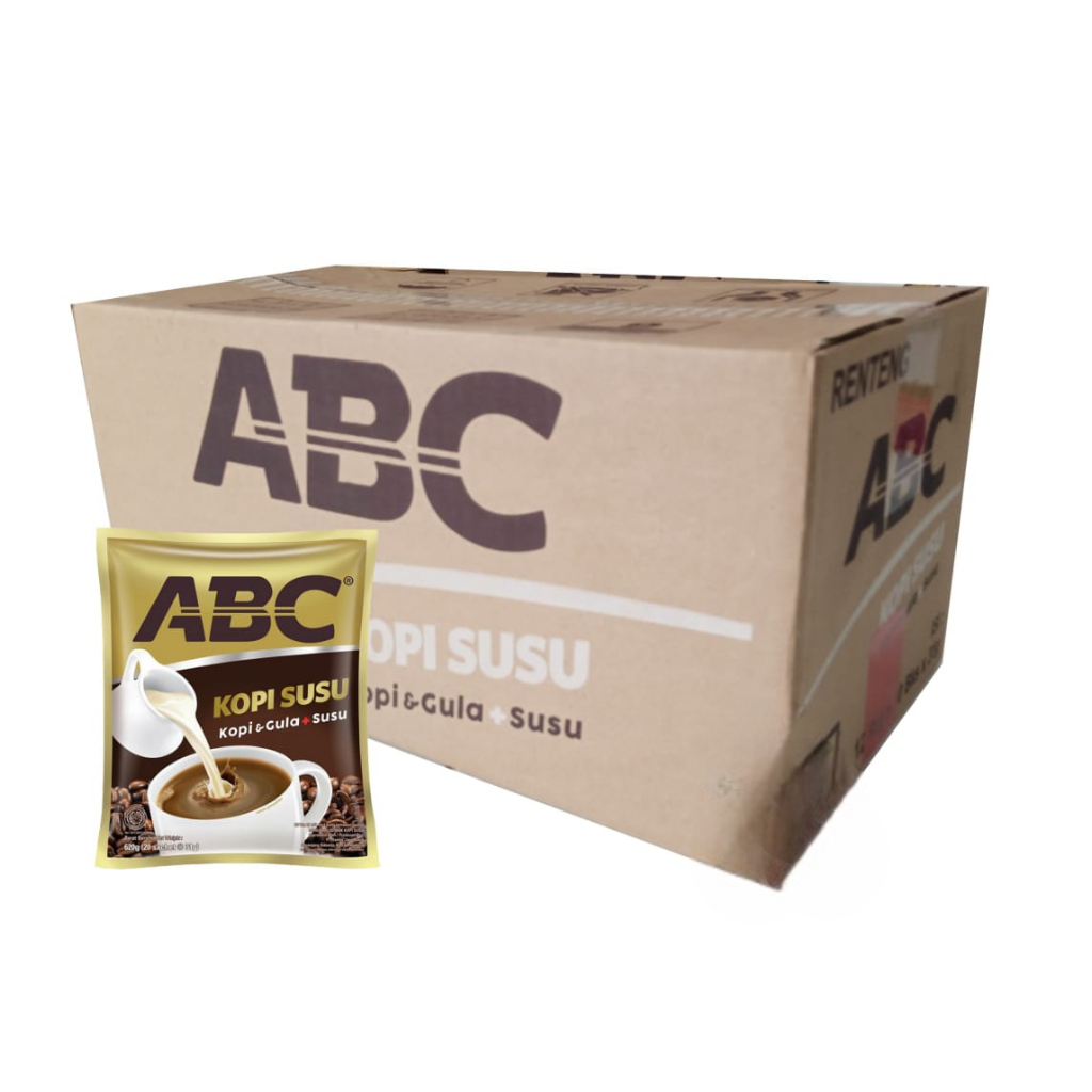 

ABC Kopi Susu 1 Karton – Minuman Kopi Gula Susu Instan Sachet
