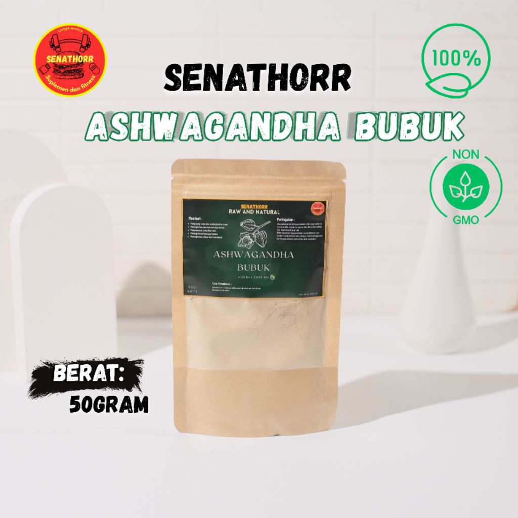 

Aswhaghanda bubuk 50 gram - Senathorr aswhaghanda bubuk anxiety relief gym suplement, membantu menurunkan tingkat stress dan anxiety serta membantu mengurangi gangguan tidur dan meningkatkan kualitas tidur, aswhaghanda,ashwaganda,aswagandha