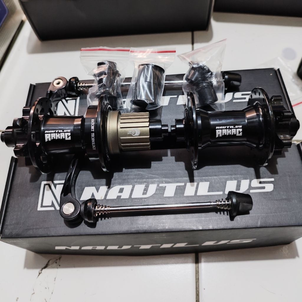 Hub Freehub -Hubset Rakac Microspline Nautilus 32 Hole 12 speed - Hitam