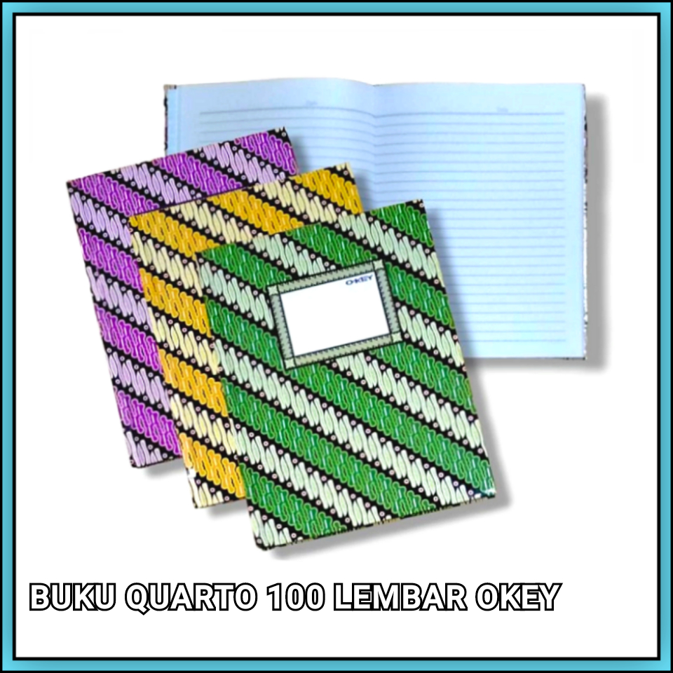 

BUKU HARD COVER QUARTO ISI 100 OKEY
