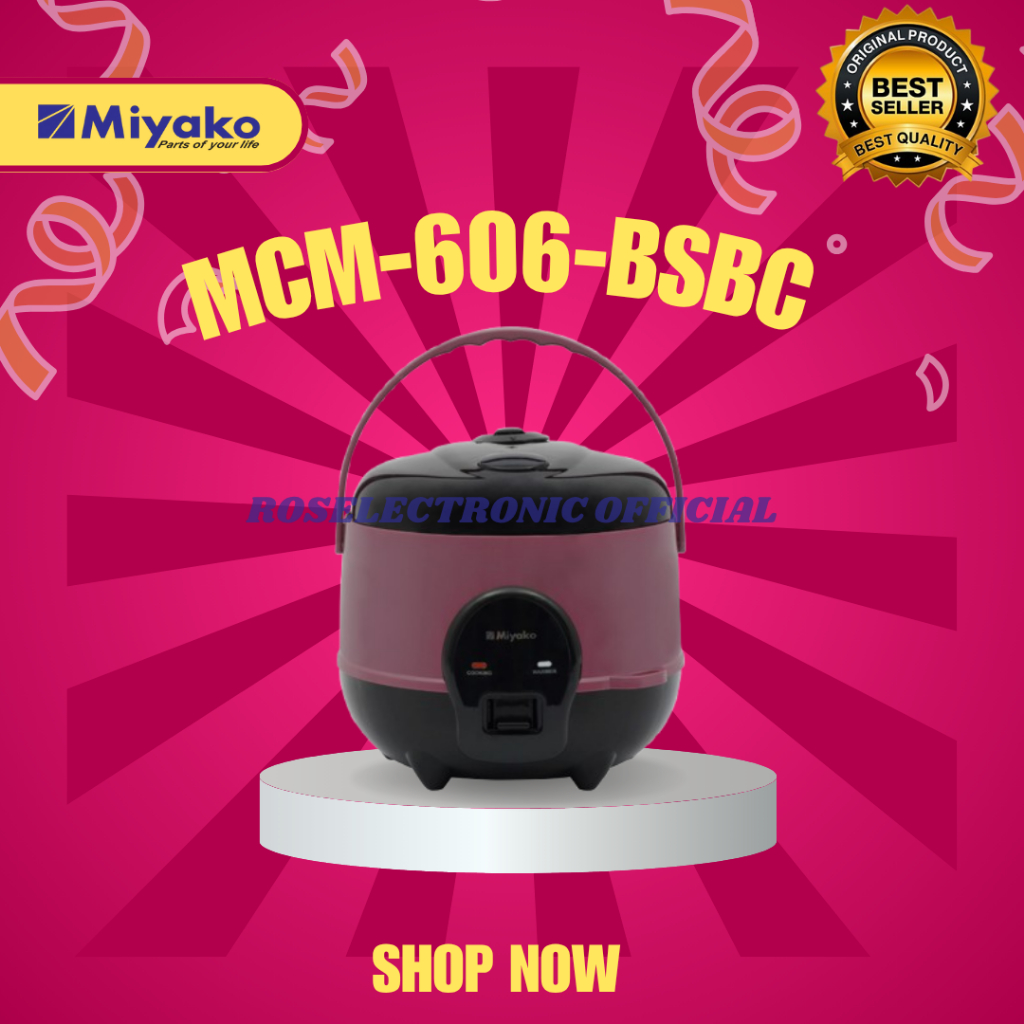 Miyako Rice Cooker MCM 606B SBC Magic Warmer Plus/MCM 606 B SBC/MCM606BSBC/MCM-606-B-SBC