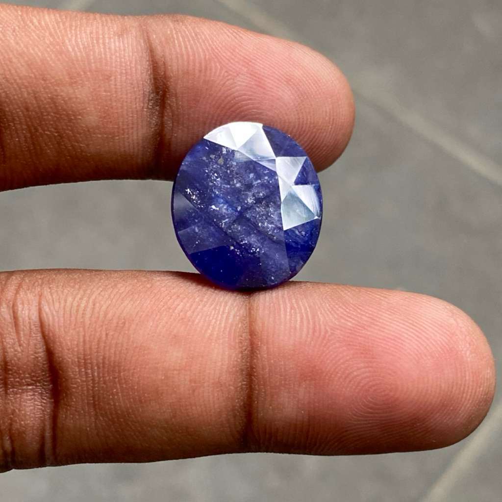batu blue safir africa Natural Blue sapphire corundum Tanzania big size CT 15.30 Dim 19x16.5x5