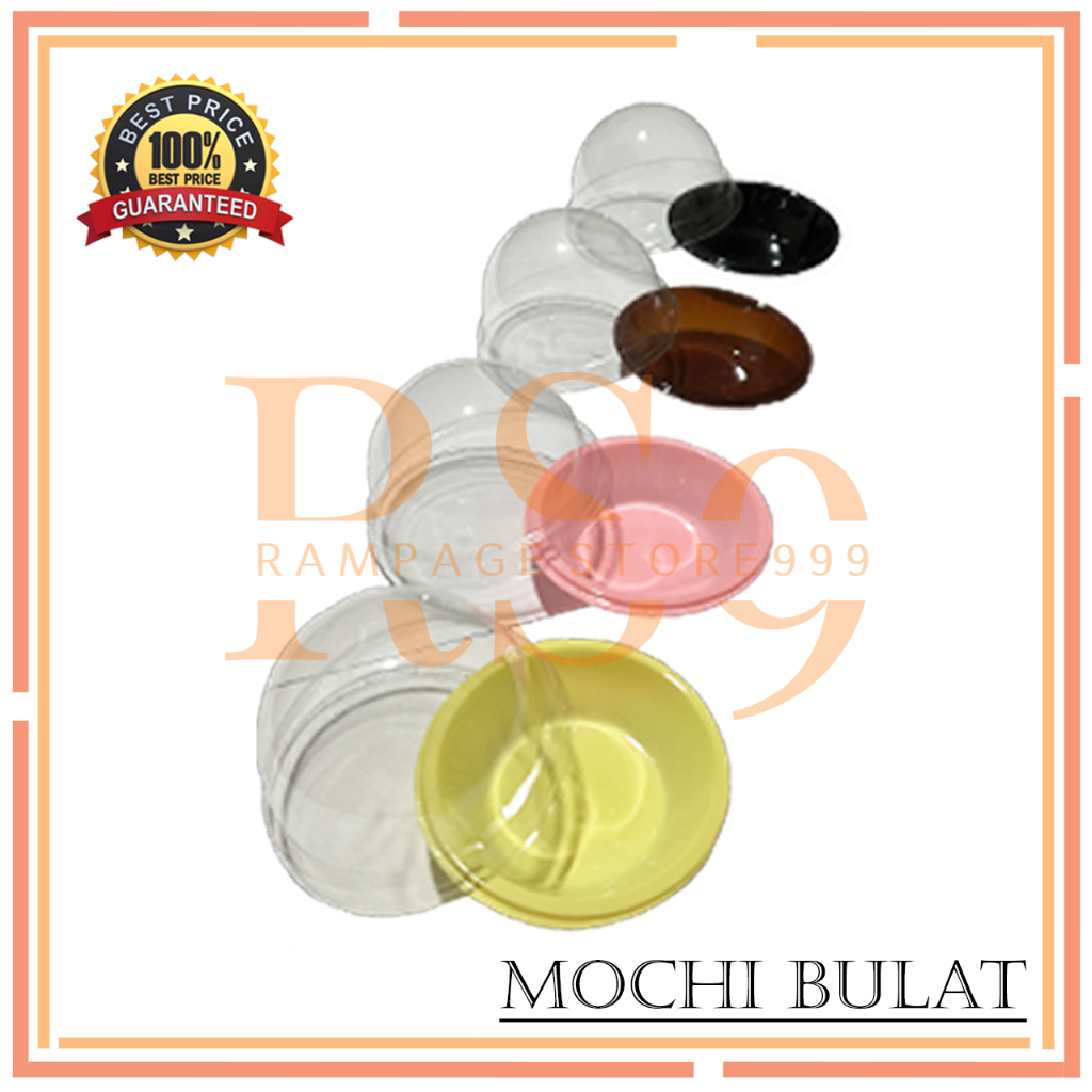 [50 PCS] mika mochi bulat /mika mini puding bulat / tray mooncake / mika cupcake / tray mochi / jell