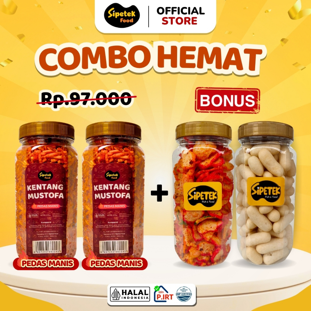 

RiDn [SPESIAL] Paket Hemat Bundling 2 Toples Kentang Musotofa Sipetek