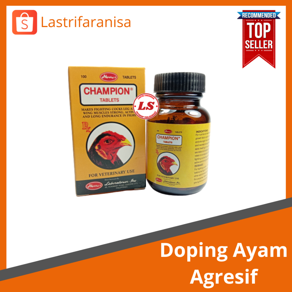 CHAMPION Suplemen Stamina Ayam Aduan Obat Kuat Ayam Suplement Penambah Stamina