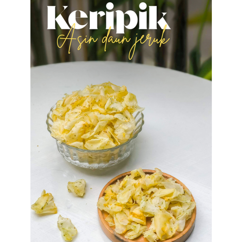 

Keripik Singkong Asin Daun Jeruk Ngemil Candu