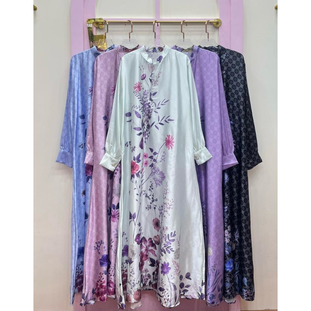 i-becasual Namiya Dress Armani Silk Gamis Armani Silk