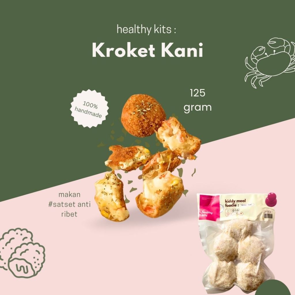 

Kroket Kani | Kroket CrabStik | by Healthy Kits | Lauk Instan Frozen Food | Makanan Vakum