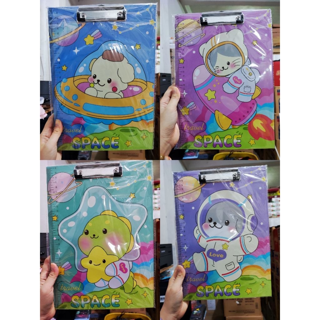 

Papan Ujian 2 in 1 Karakter Fancy and White Board / ClipBoard and White Board Karakter 2in1
