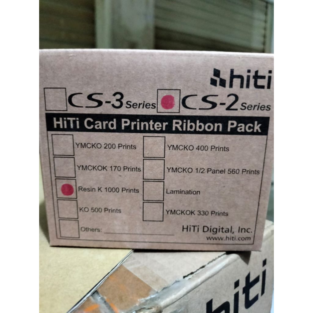 Ribbon Black Printer Hiti CS 200- Tinta Hitam Resin K 1000 Print ( Ribbon Black Cs200e )