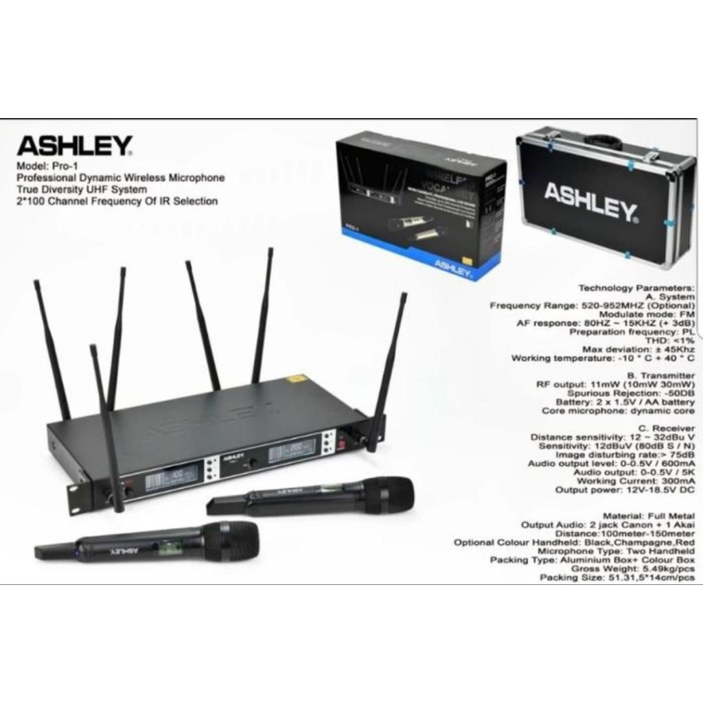 Mic Wireless ASHLEY PRO-1