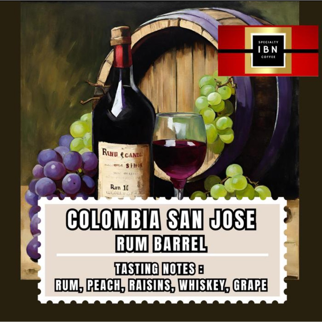 

kopi arabica Colombia San Jose Rum Barrel - 100% Arabica Colombia San Jose