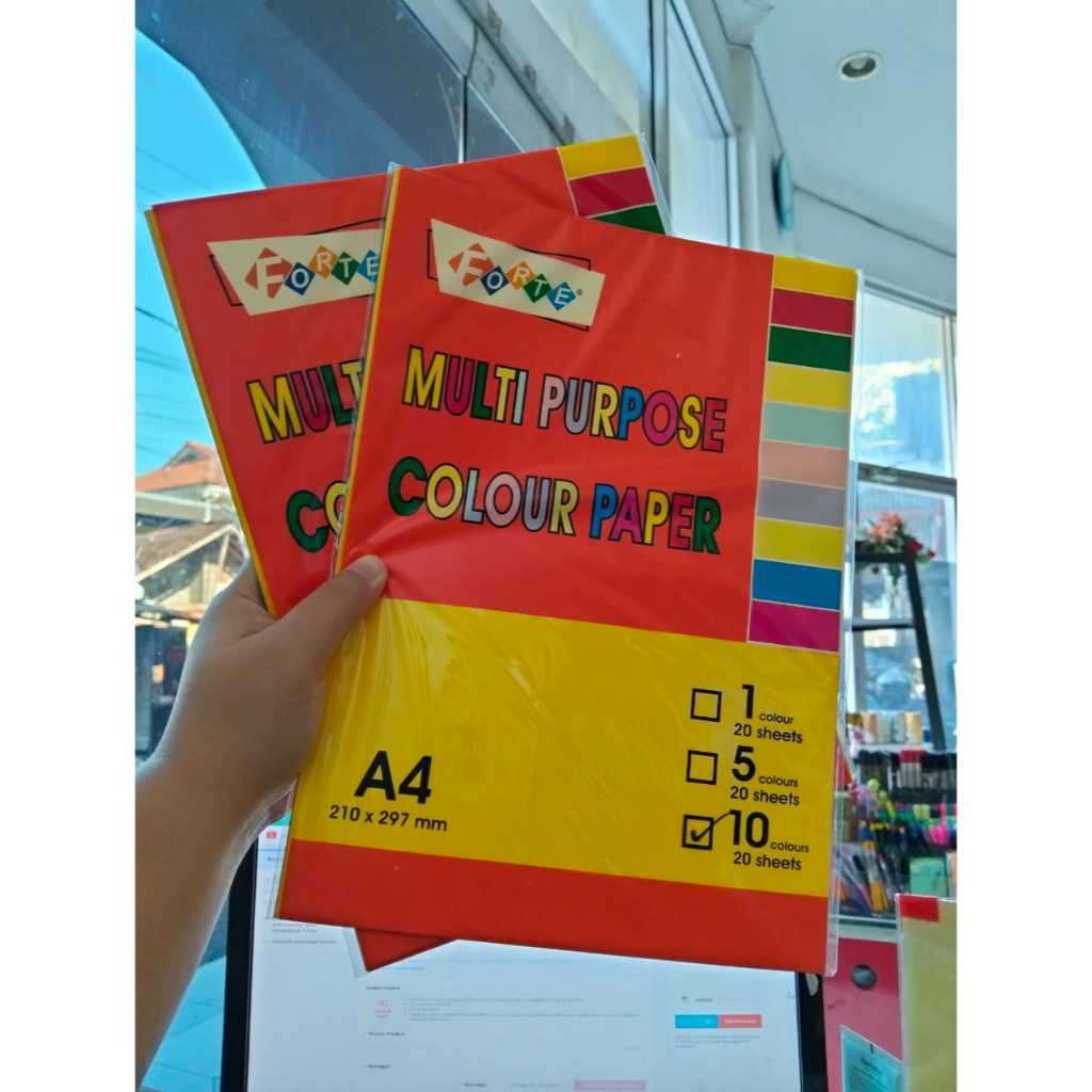 

HVS WARNA A4 20 LEMBAR / HVS A4 20 WARNA CAMPUR