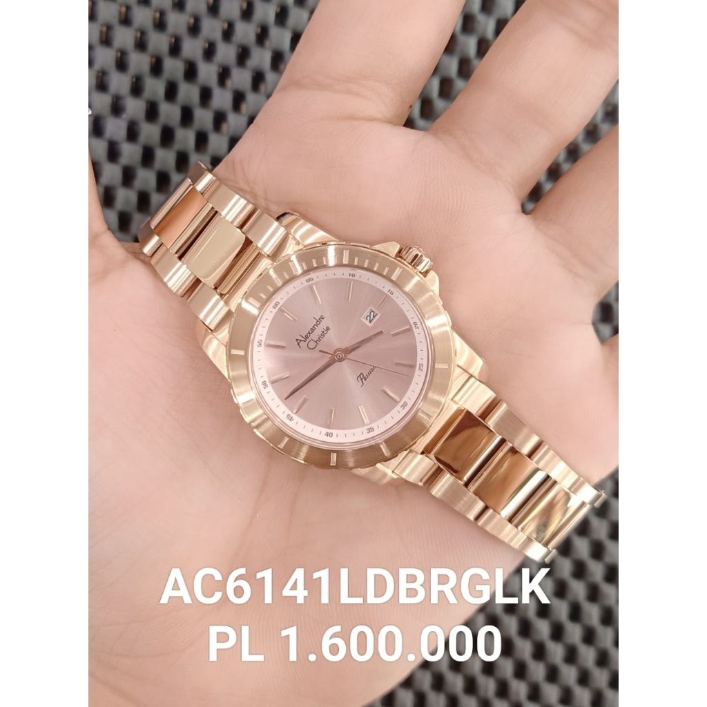 JAM TANGAN WANITA ALEXANDRE CHRISTIE AC6141 AC 6141 ORIGINAL MODEL NEW