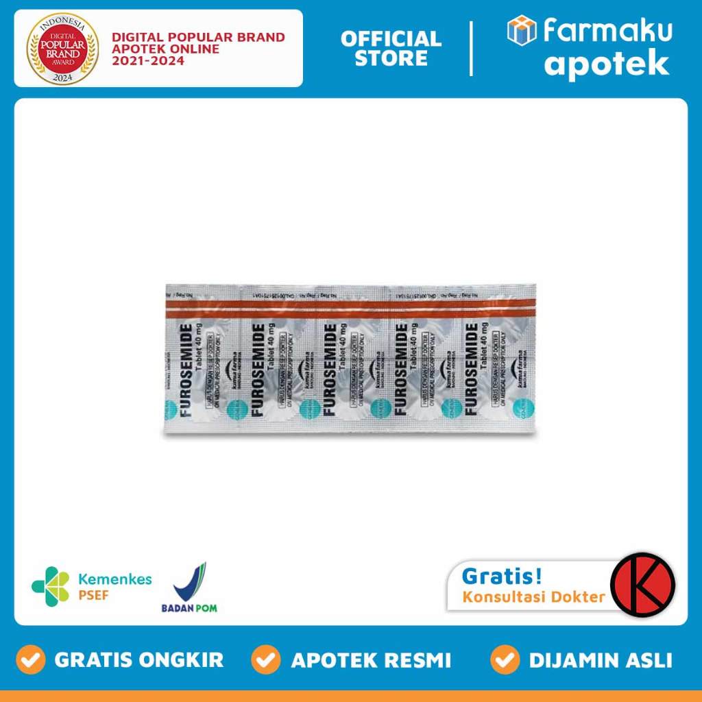 Furosemide 40 mg KFStrip  10 tablet - BHL