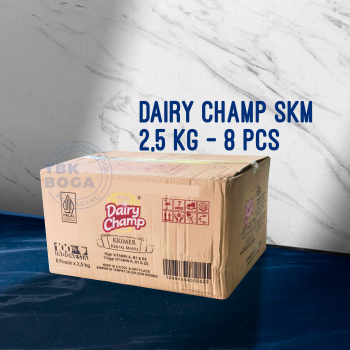 

Dairy Champ SKM 2.5 Kg ( 8 pcs / 1 dus ) Kental Manis Krimer Cair