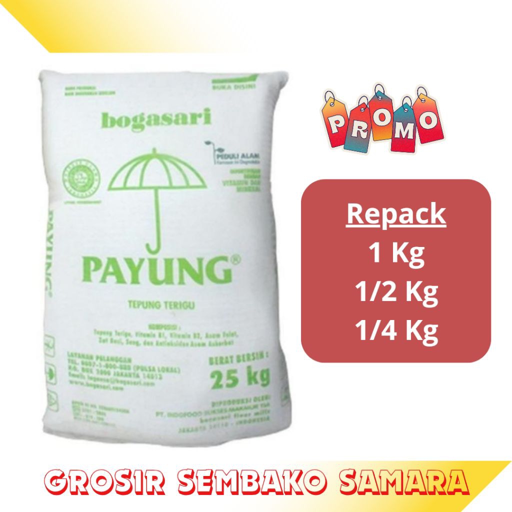 

TOKO SAMARA Terigu Payung Repack 1kg