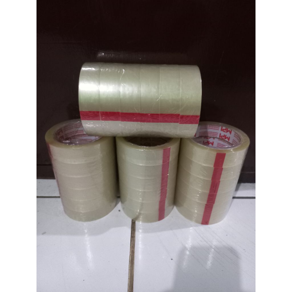 

Selotip perekat lakban bening 1" 100yard