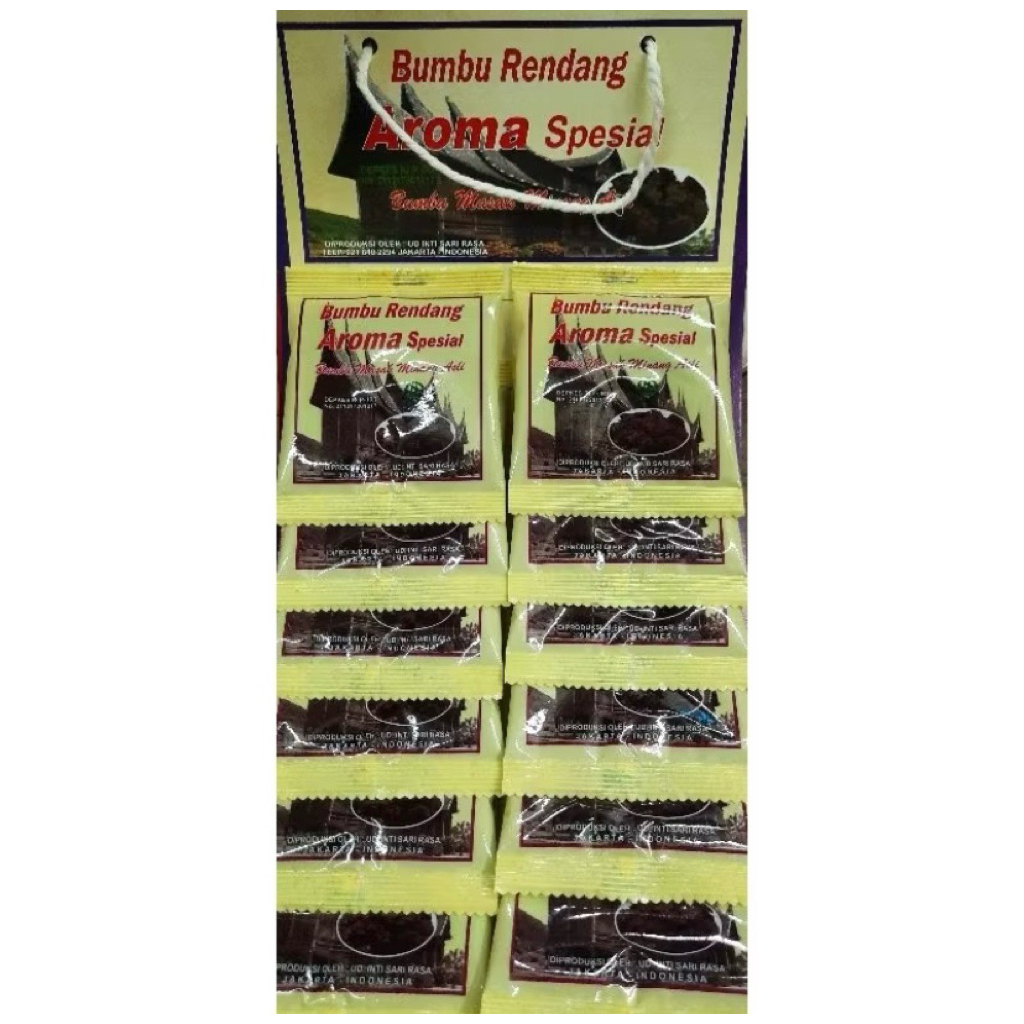 

Bumbu rendang aroma spesial rencengan isi 20 sachet