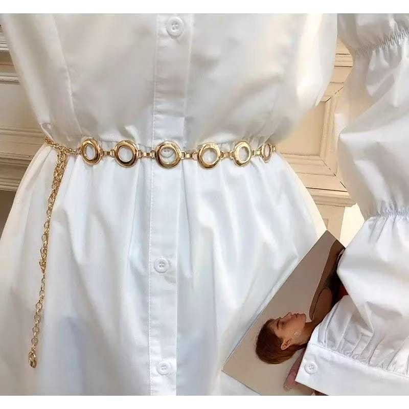 Terlaris BELT WANITA RANTAI / IKAT PINGGANG WANITA / FASHION BAJU / TALI PINGGANG LP 90 CM