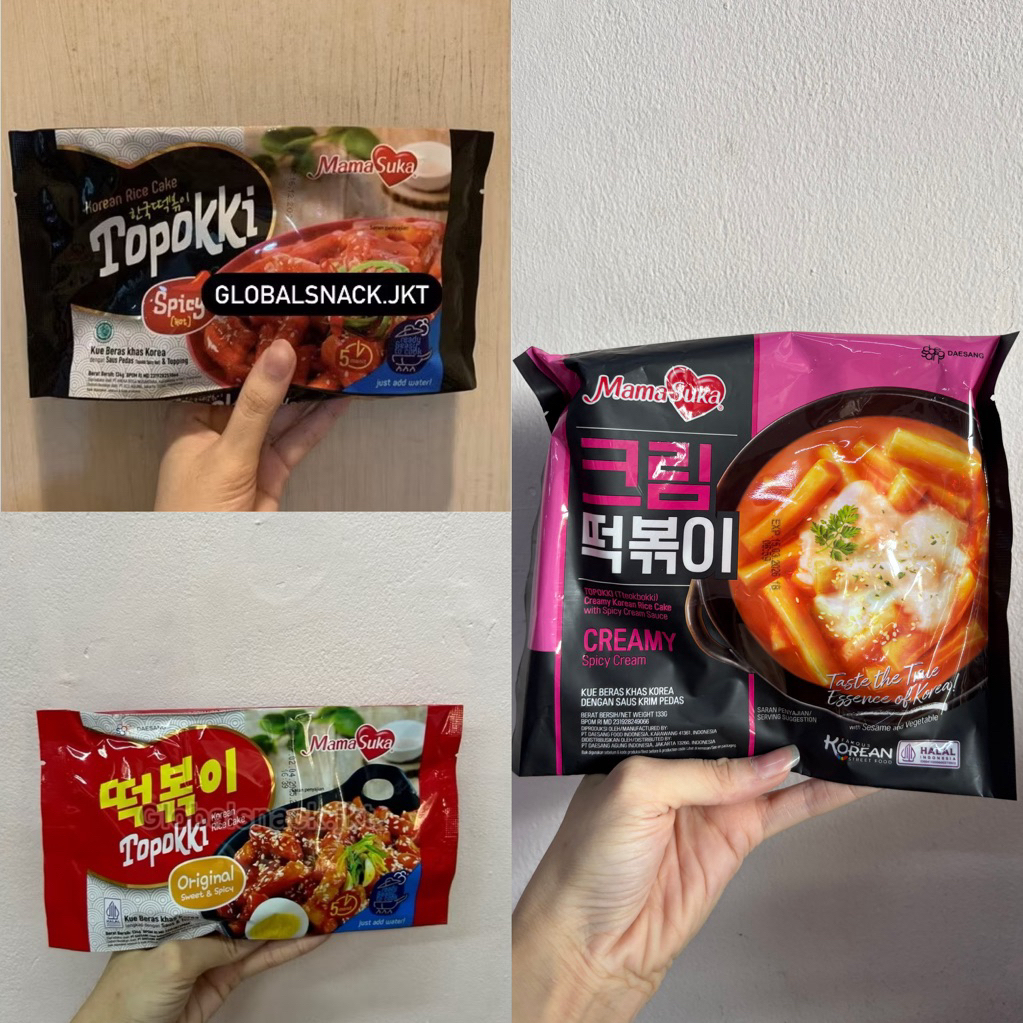 

MAMASUKA TOPOKKI TTEOKBOKKI KOREAN RICE CAKE SPICY / ORIGINAL / CREAMY