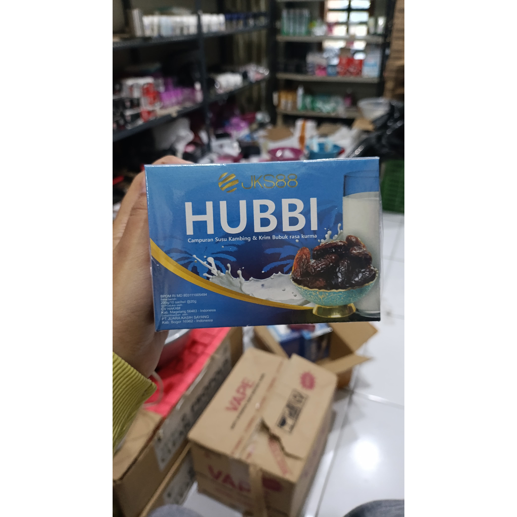

Susu Hubbi Susu Kesehatan Susu Kambing dan Rasa Kurma isi 10 sachet
