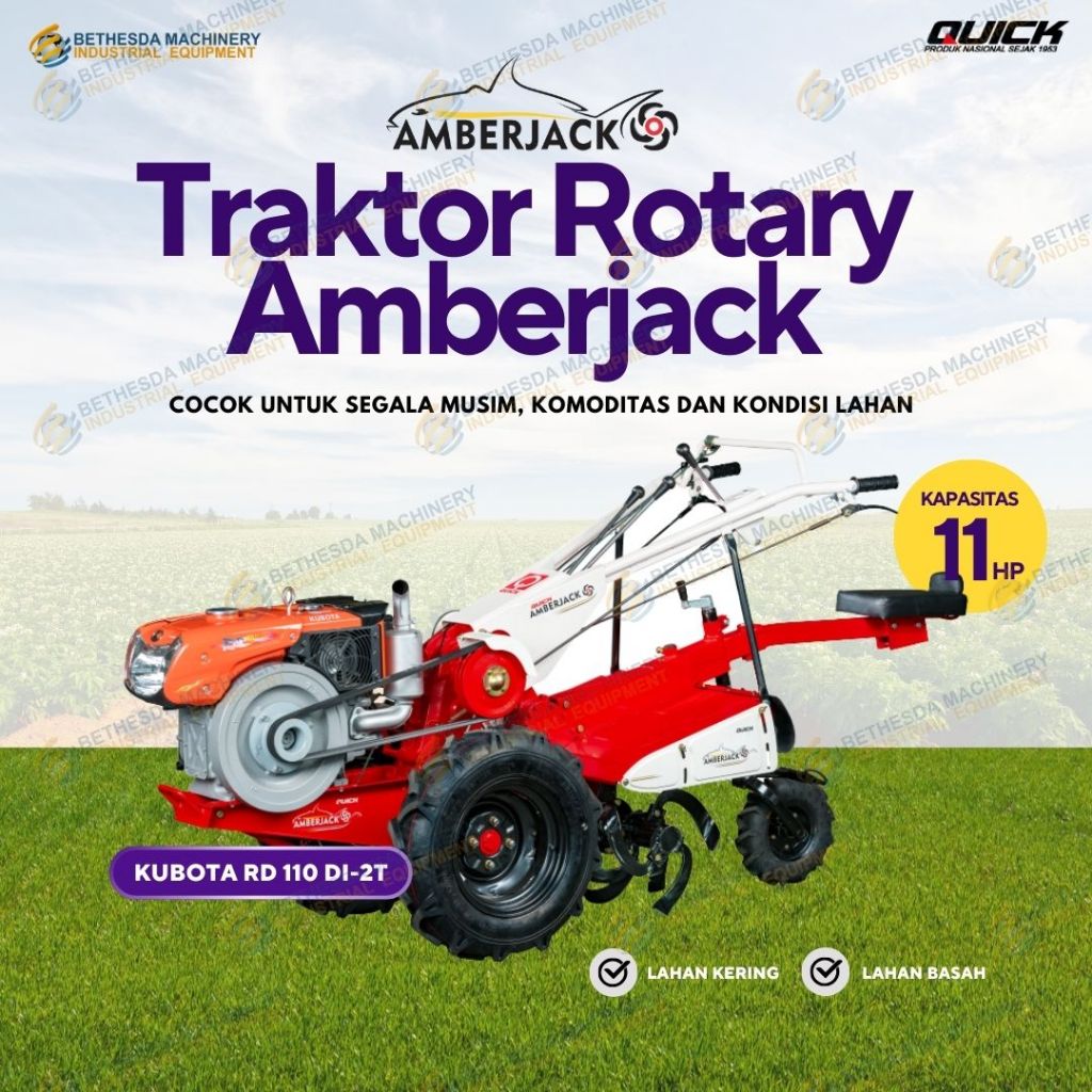 Traktor Rotary Amberjack Quick - Kubota 11 hp paket 10