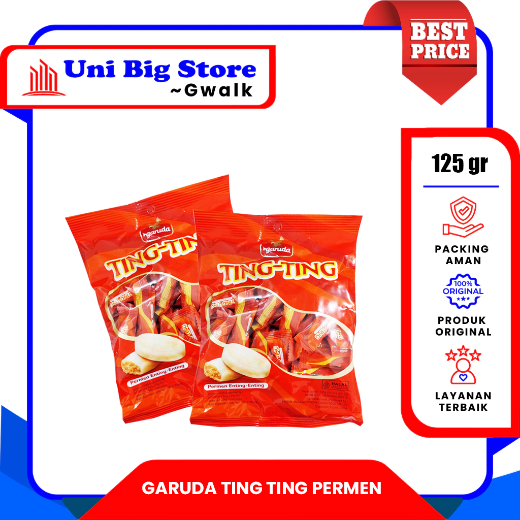 

GARUDA TING TING PERMEN ENTING ENTING KACANG - 125 gr