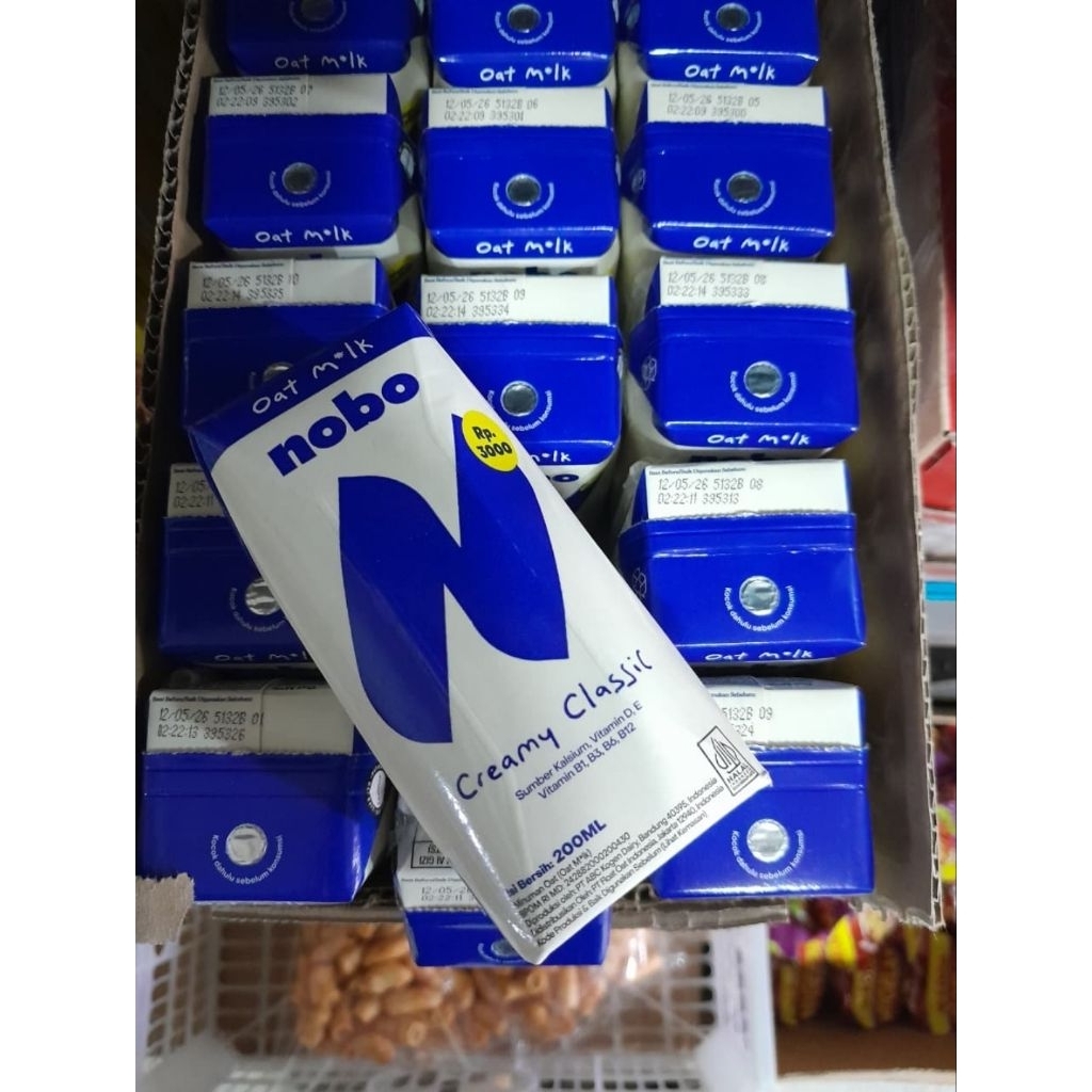 

NOBO oatmilk creamy classic 200ml 1 karton isi 24