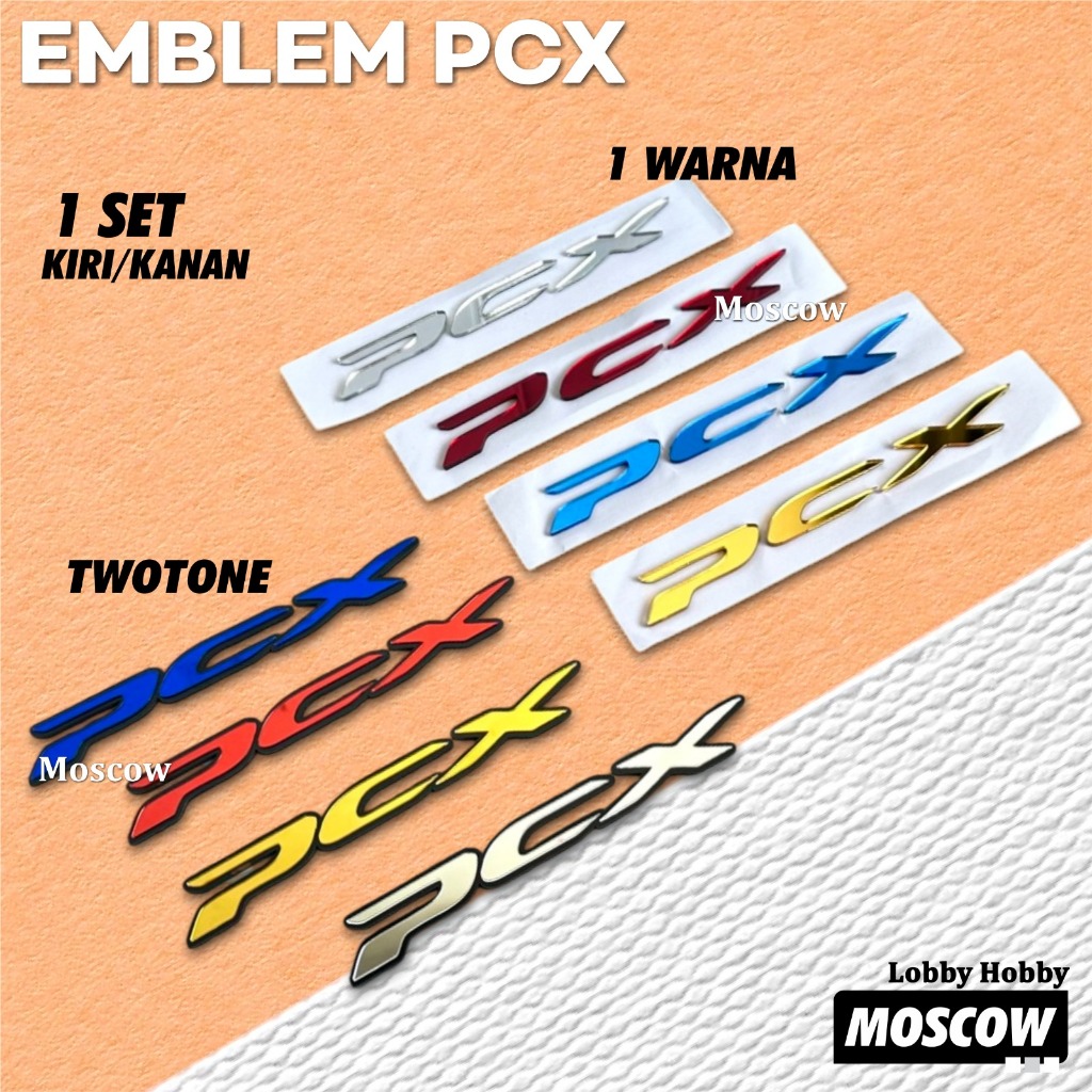 EMBLEM BODY MOTOR AKRILIK 3D TIMBUL UNTUK MOTOR set isi 2PCS KANAN KIRI STICKER MOTOR  AKSESORIS MOT