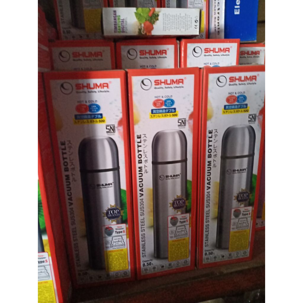 Termos Shuma 500ml 1000ml/Termos Air Panas Stainless SHUMA