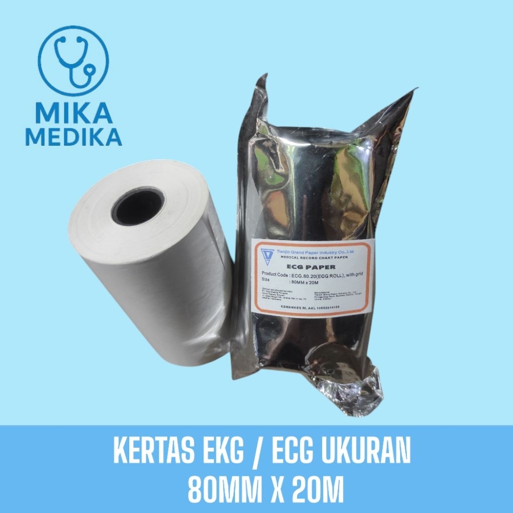 

Paper ECG/ Kertas Print EKG 3 Channel -80mm×20m / Kertas ECG