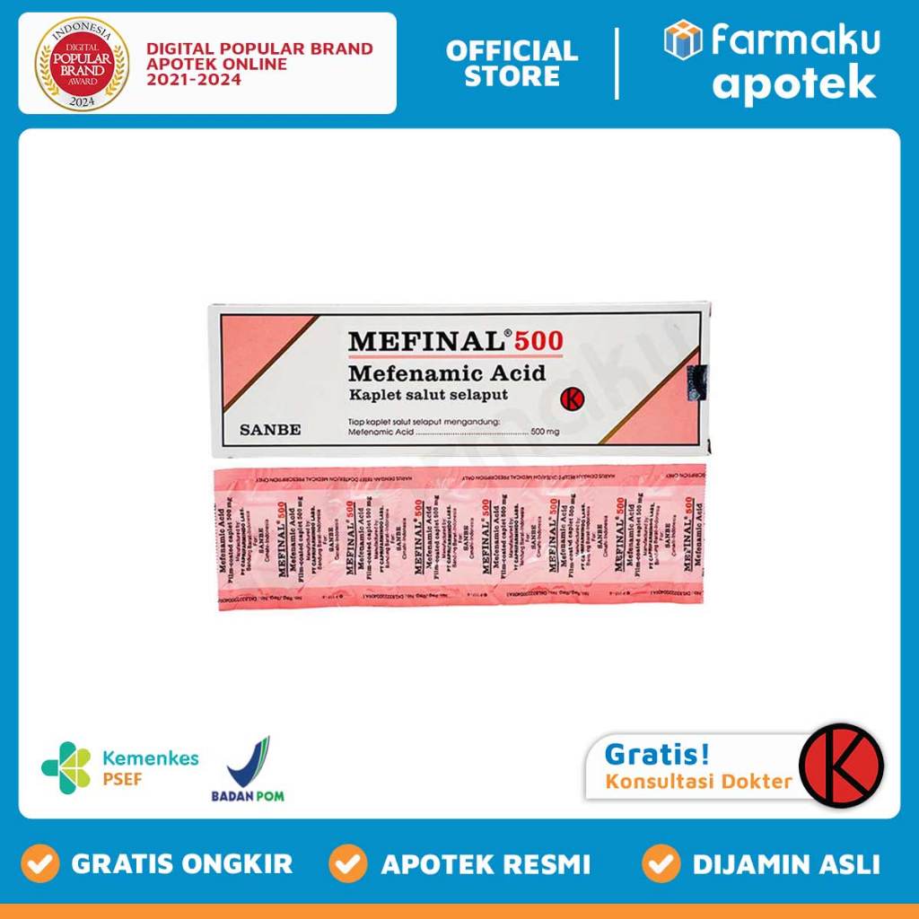 Mefinal 500 mg Tablet - BIN