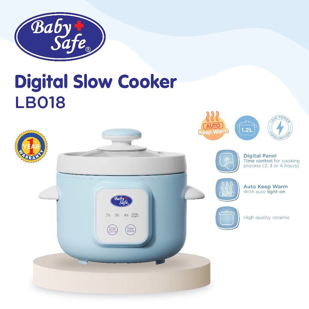 Baby Safe - LBO18 - Slow Cooker MPASI | SlowCooker Serbaguna | Slow Cooker Multifungsi | Slow Cooker