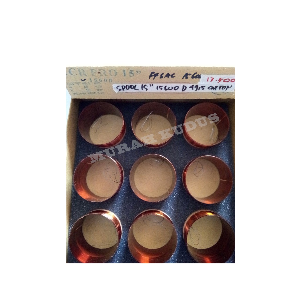 SPOOL/SPUL/SEPUL SPEAKER 15 INCH 15600 D 49,5 CAPTON