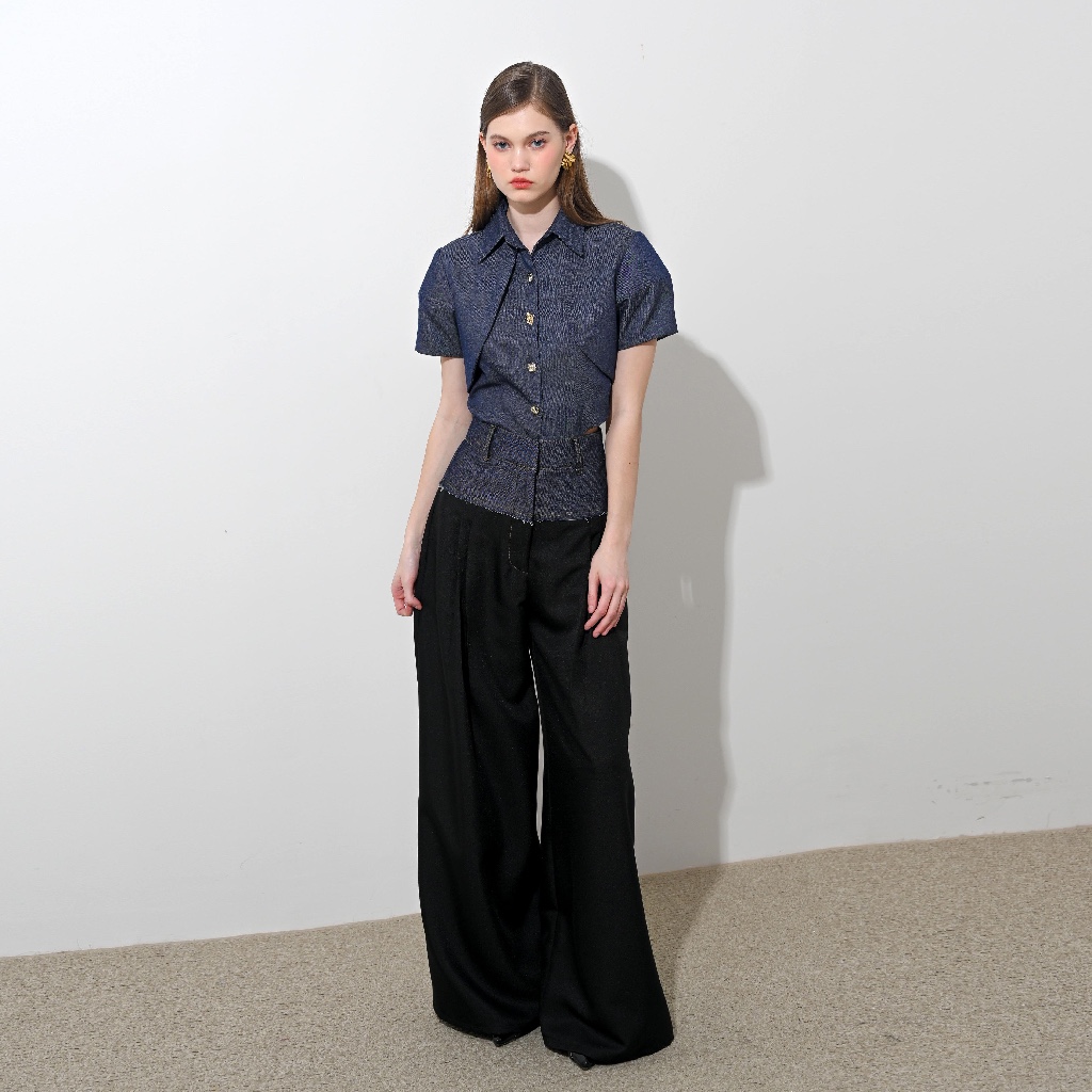 OFFICIAL CRUE - Gemma Jeans Culotte (PANTS only) // two tone culotte / culotte viral / culotte denim