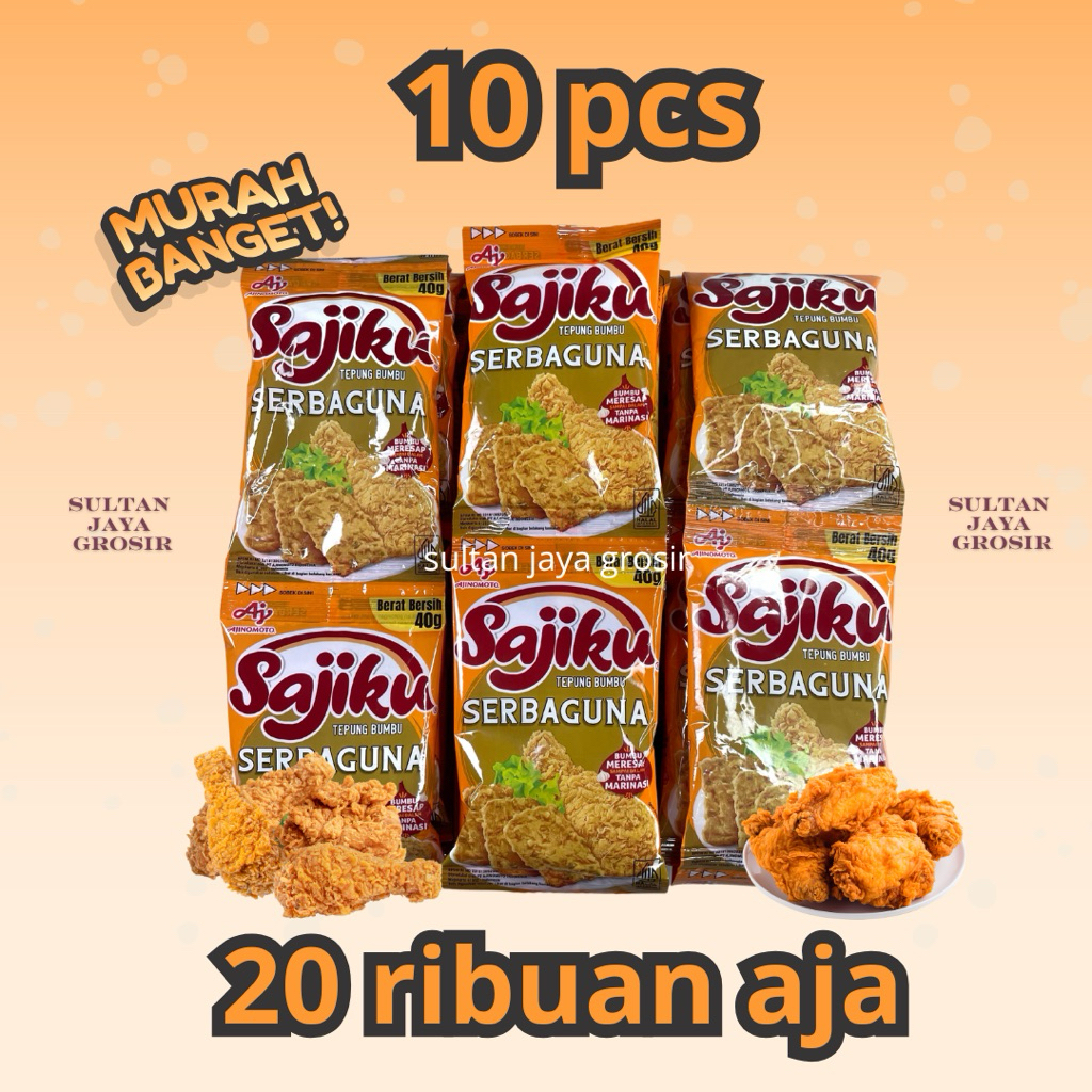

10 pcs tepung sajiku serbaguna kemasan 40 gram