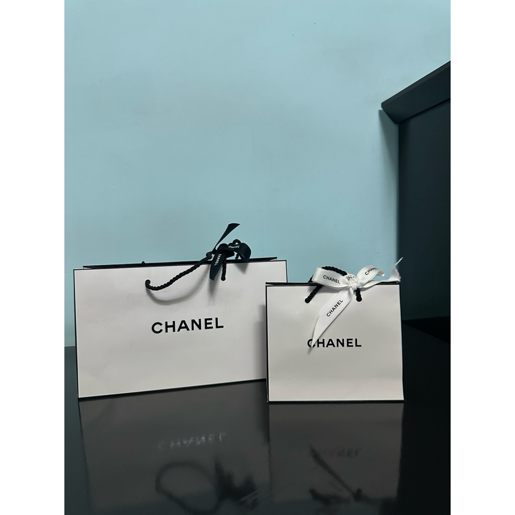 

paperbag chanel makeup small dan medium