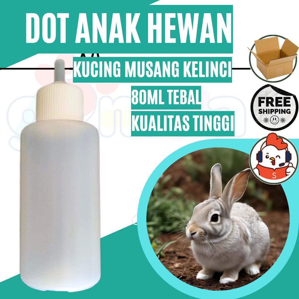 Dot Botol Baby Cat PREMIUM Susu Bayi Anak KUCING baru Lahir gimca