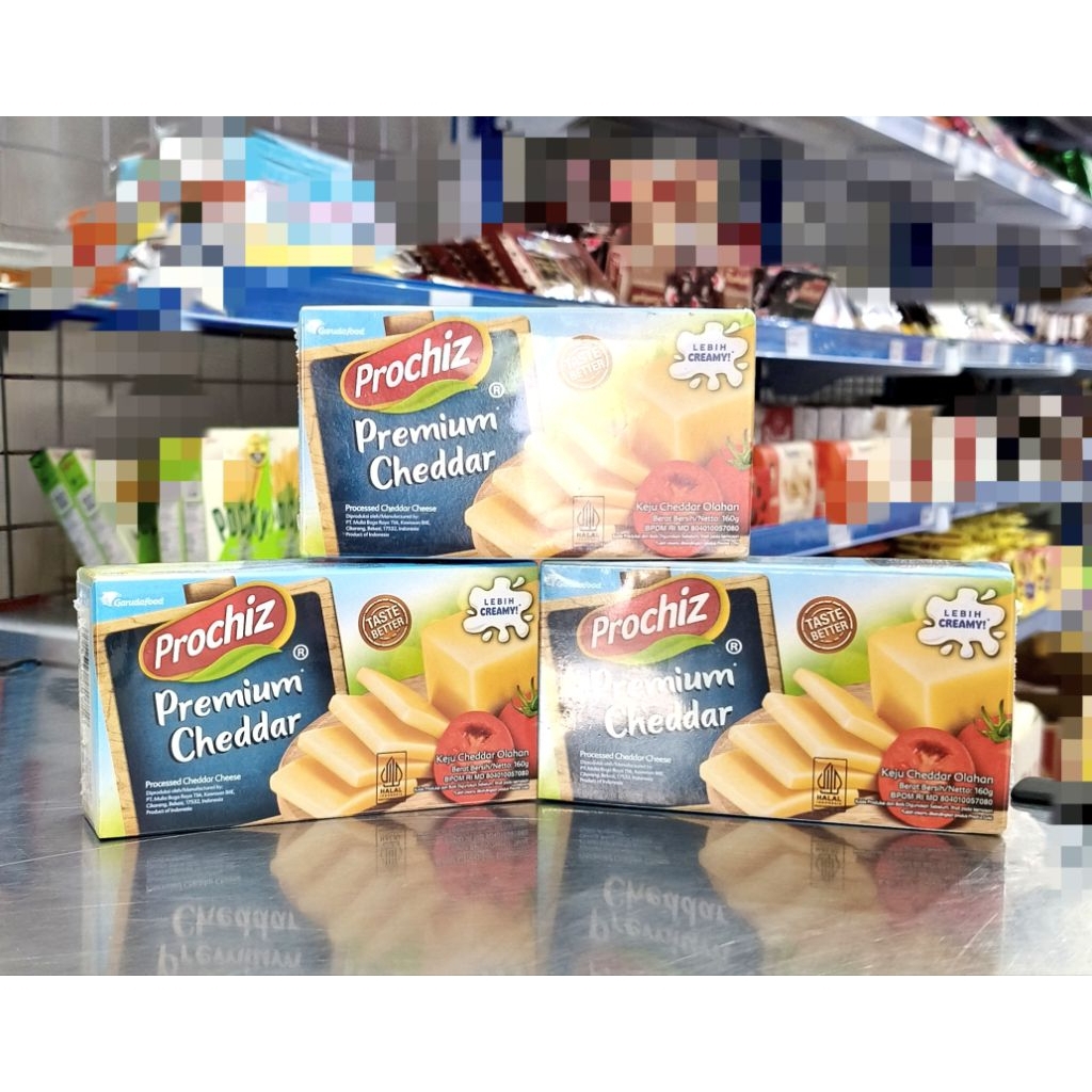 

Prochiz Cheddar Premium 160gr/Prochiz Premium Cheddar 160gr/Keju Cheddar/Keju Parut/Premium Cheddar Cheese Prochiz