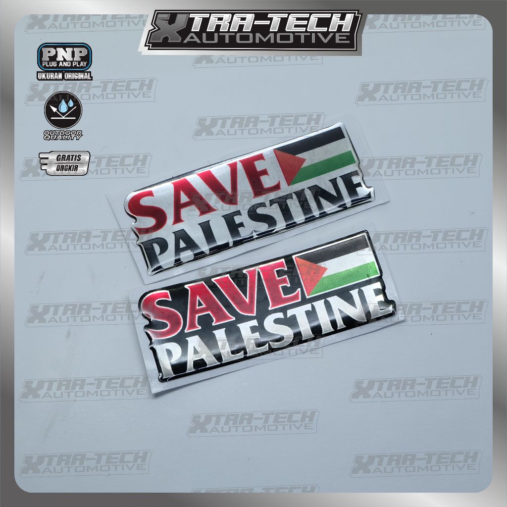 

Stiker timbul save palestina / emblem save palestine / stiker 3d save palestine