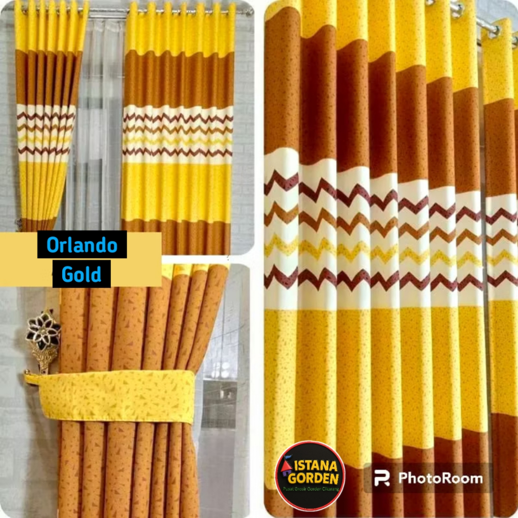 PROMO 1 PAKET ISI 2 PCS Gorden Smokering 12 Lubang LEBAR 100 -115 CM TINGGI 220CM  - Curtain