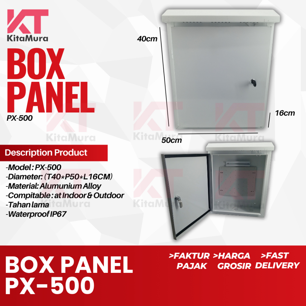 Box Panel Listrik 500 Ukuran 50x40x16cm, Box Panel Listrik