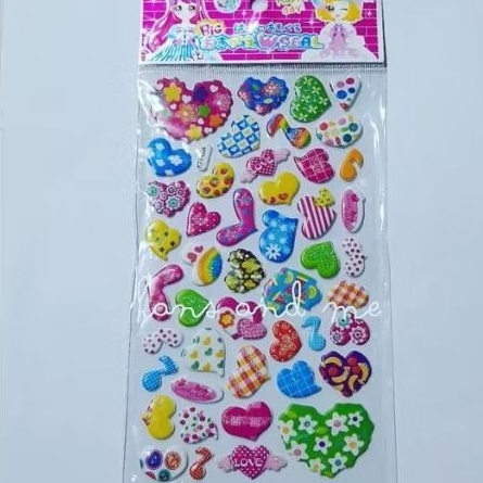 

Sticker Anak Stiker Timbul Hati Kombinasi